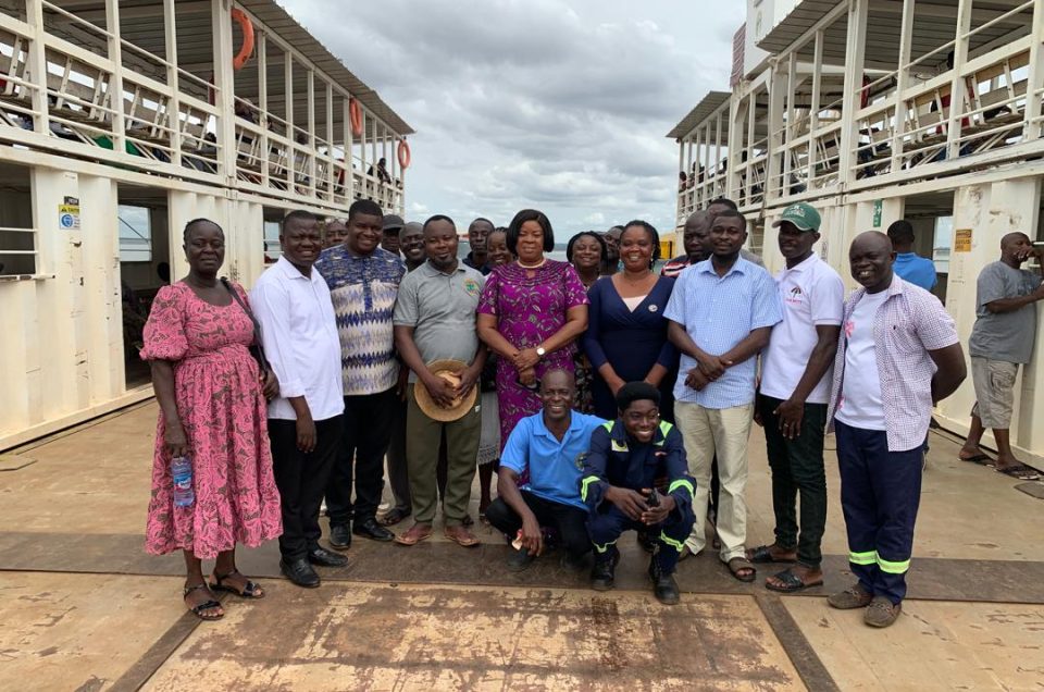 Hon. Kate Mawusi Pays Working Visit to Volta Lake Transport Company (VLTC) Staff at Agordeke